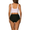 thumbnail image 3 of INSPIRE CHIC Women's Lace Underwear High Waisted Breathable Silky Hipster Stretch Briefs Black L, 3 of 4