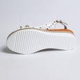 thumbnail image 7 of Hurxie Women's Comfortable Wedge Sandals Casual Espadrilles Ankle Strap Open Toe Walking Summer Shoes White 40, 7 of 7