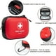 thumbnail image 5 of Mini First Aid Kit - 120 Piece Car, Home, Office, Travel, Camp, Sports, Outdoor, School - Emergency First Aid Materials and Survival Kit (Red), 5 of 5