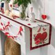 thumbnail image 5 of Teissuly 33 * 120cm Valentine's Day Table Flag Festival Decoration Little Gnome Pattern Linen Table Cloth Teissuly WER202312023942, 5 of 7