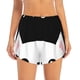 thumbnail image 2 of Balery Cat Meow Pantalones cortos deportivos para mujer con forro y dos bolsillos, elásticos, para entrenamiento, gimnasio, yoga-Large, 2 of 7