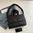 thumbnail image 4 of Bolso Mano Acolchado para Mujer Hombro Color Sólido (), 4 of 9