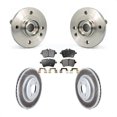 thumbnail image 1 of Transit Auto Front Hub Bearing Assembly Coated Disc Brake Rotors and Ceramic Pads Kit for Car 2002-2005 Mini Cooper with 294mm Diameter Rotor 4 Lug Wheels KBB-104540, 1 of 11