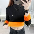 thumbnail image 3 of PIKADINGNIS Womens Sweaters and Pullovers Autumn Winter Thick Warm Plush Ladies Sweater Solid Color Long Sleeve Knit Pullover, 3 of 6