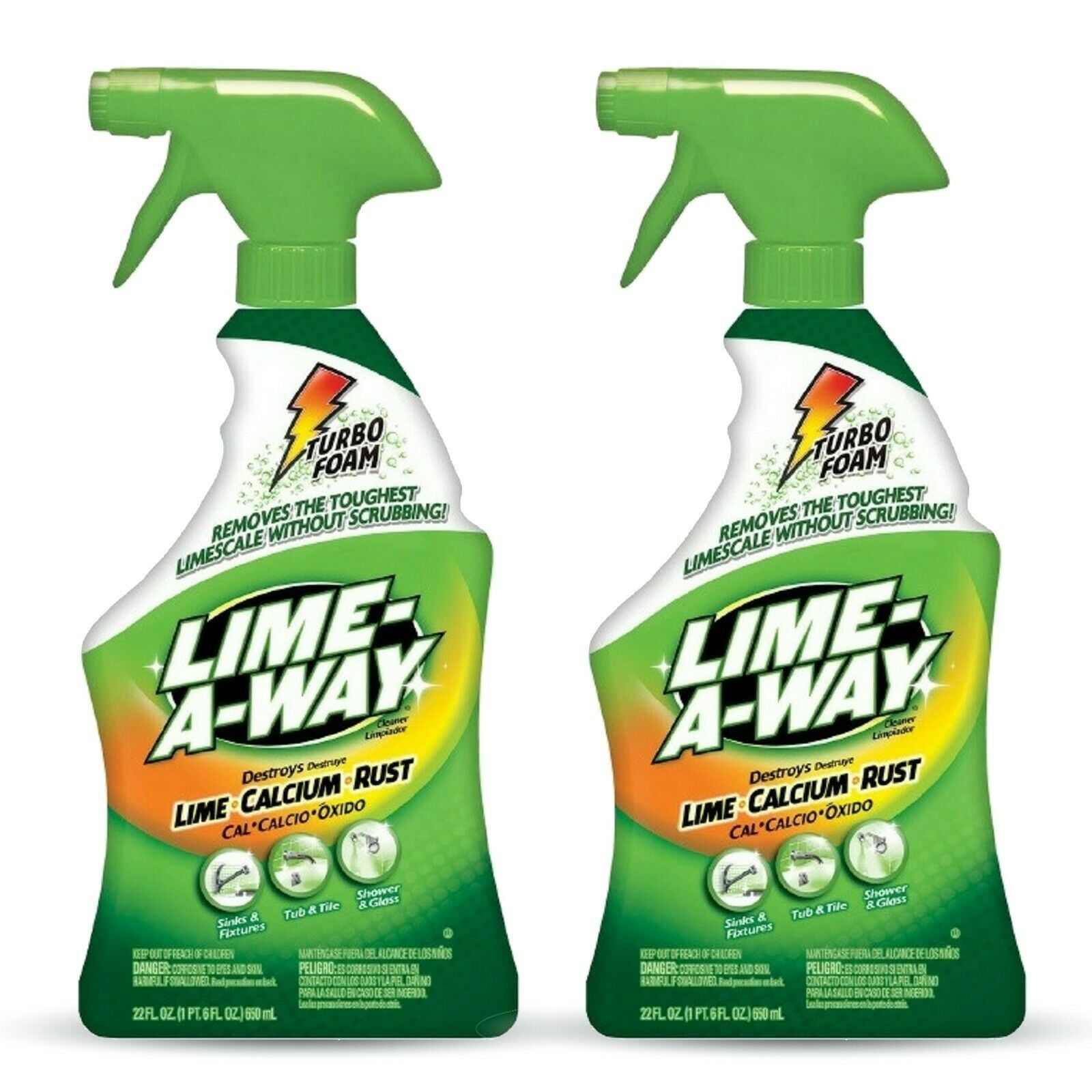 LimeAWay Bathroom Cleaner, Removes Lime Calcium Rust 32 oz (Pack of 2