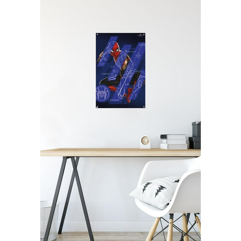 Marvel Spider-Man: No Way Home - Bars Wall Poster with Pushpins