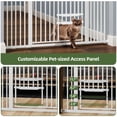 thumbnail image 4 of Uforic 55" Extra Tall Pet Gate with Cat Door, 29.5"-48" Wide, Auto-Close, No Drill, White, 4 of 9
