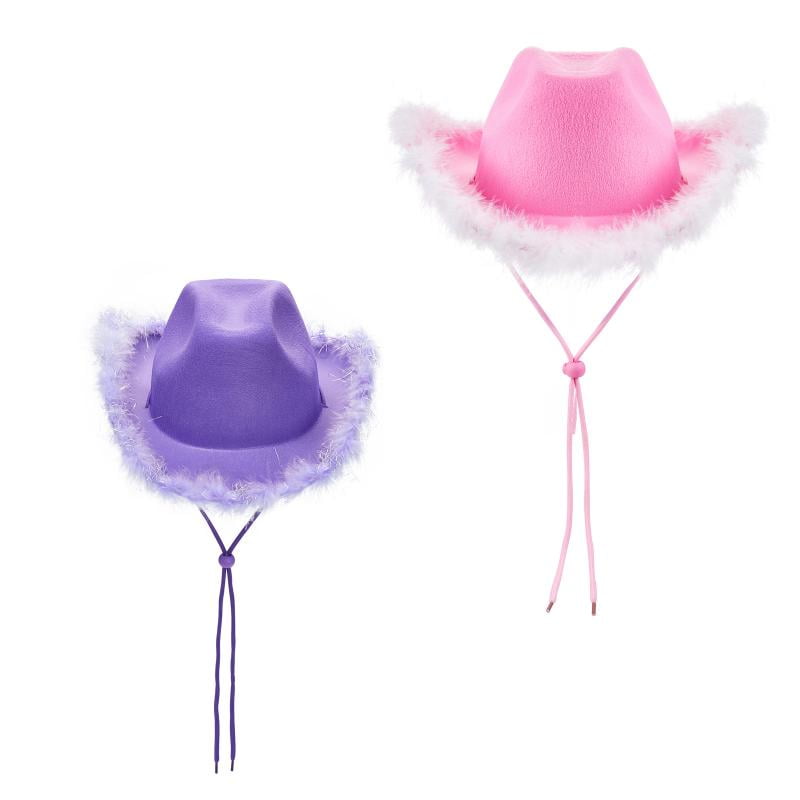 Beistle Pink Felt Cowgirl Hat w/Tiara (6 Per Case)
