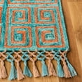 thumbnail image 3 of SAFAVIEH Sahara Philander Geometric Squares Area Rug, Rust/Aqua, 5' x 8', 3 of 9