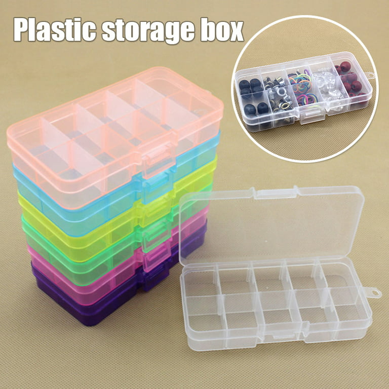 Small Plastic Case For Small Items Clay Bead Container Small Storage Box  Blue 