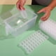 thumbnail image 3 of Monstrate Bandeja de cubitos de hielo con tapa Caja de almacenamiento reutilizable de fácil liberación Artesanía Contenedor de seguridad flexible Cocina y Comedor Monstrate HA064854-00, 3 of 6