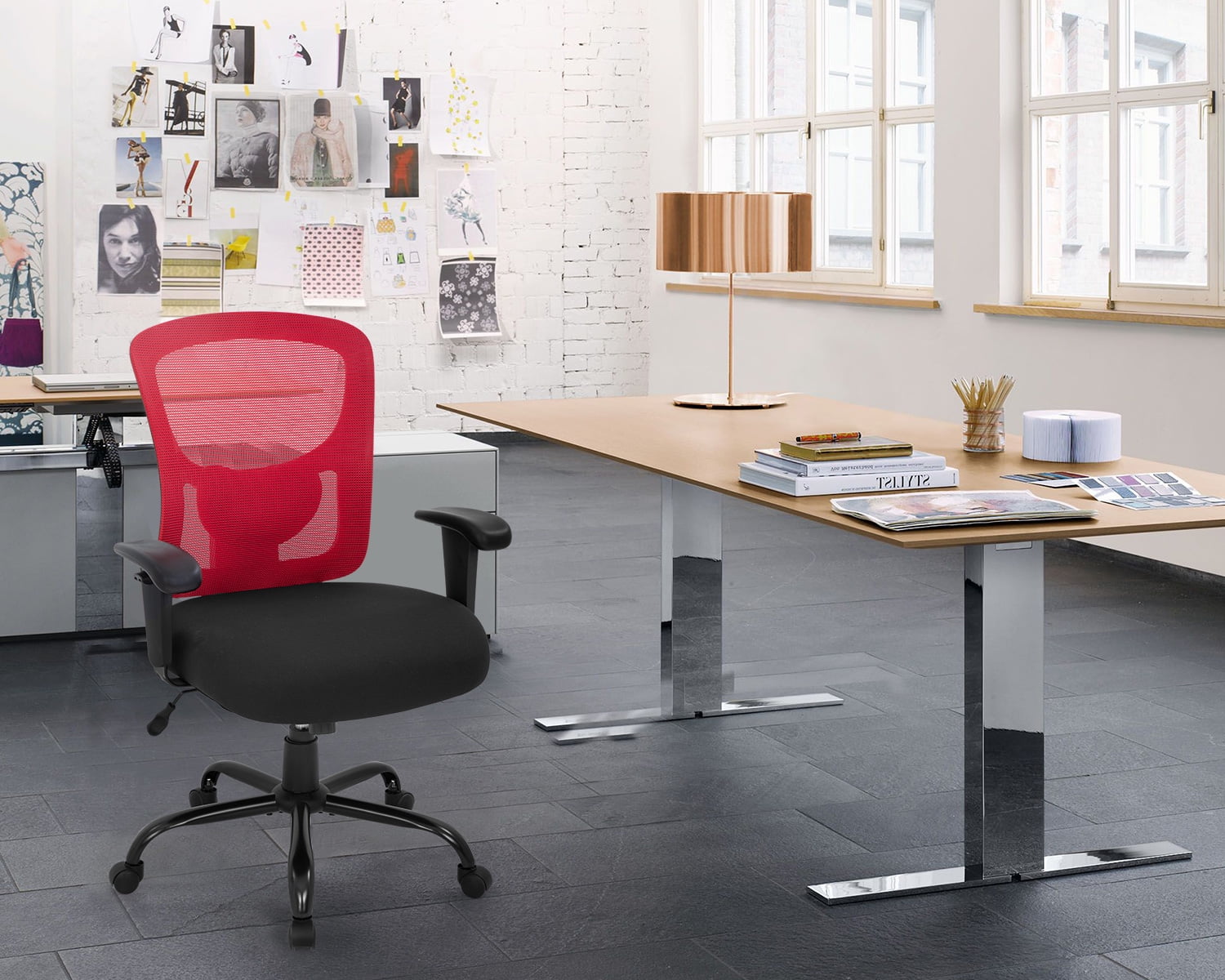 Czarnetzki Big & Tall Office Chair, Ergonomic Executive Chair Red Barrel Studio