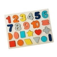 thumbnail image 2 of Forma de Número Regalo Interactivo Educación Temprana Tablero Sensorial Juguete 3D Montessori Rompecabezas de Madera Duradero Tablero para Niñ SM SunniMix Tablero ocupado del juego de números, 2 of 8