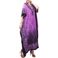 thumbnail image 5 of Miss Lavish London Women’s Kaftan Maxi Dress – Free Size Kimono, Lightweight Summer Dress for Loungewear, Resort & Holidays – One Size (103-Purple), 5 of 5