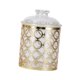 thumbnail image 2 of Jar de frasco decorativo contenedor de almacenamiento de alimentos con tapa de té té de azúcar de té tanister de alimentos sellados para decoración M patrón redondo, 2 of 8