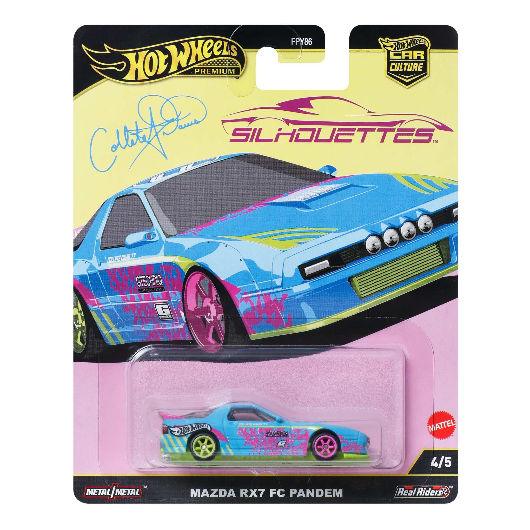 ミニカー Hot Wheels Silhouettes Mazda rx-7 FC Hot Wheels Premium Car Culture Silhouettes Mazda RX7 FC