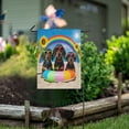 thumbnail image 2 of Ryvnso Dachshund Dog Beach Pattern Garden Flag 12x18 Inch Double Sided Seasonal Yard Decoration, 2 of 6
