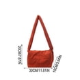thumbnail image 4 of Bolso bandolera acolchado de nailon para mujer – Bolso cruzado de color liso para ir al trabajo, bolso pequeño de gran capacidad para guardar artículos esenciales diarios., 4 of 6