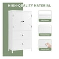 thumbnail image 5 of GDF Studio 23.6" Bathroom Storage Cabinet with 2 Doors, 2 Drawers, Adjustable Shelf, MDF Board, White, 5 of 7