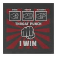 thumbnail image 3 of 9 Crowns Tees Rock Paper Scissors Funny Sarcastic T-Shirt (Throatpunch Juniors Charcoal, XS), 3 of 3