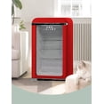 thumbnail image 3 of RED VELVET Frigobar Refrigerador Puerta Cristal Retro 95 L 3.3 Ft, 3 of 8