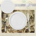 thumbnail image 3 of Ambesonne American Place Mats Set of 4, New York City at Night, Standard Size, Yellow, 3 of 6