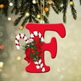 thumbnail image 2 of DefiDgd Christmas 26 Initial Letters Ornaments,Christmas Letter Christmas Tree Hanging Pendant Xmas Alphabet Letters for Tree Pendant,Holiday Family Indoor Decor Gift for Friends Family(F), 2 of 2