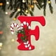 thumbnail image 2 of Personalized Acrylic Christmas Tree Ornaments Alphabet Letter Decorations with Santa Hat Design for Party Xmas Decoration Pendant Hanging Decor, 2 of 3