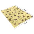 thumbnail image 4 of Yellow Hedgehog Love Blanket,Comfortable Soft Flannel Throw Blanket,All Season,Warm Lightweight Blankets for Sofa Bed Couch Living Room Chair,40"x50", 4 of 4