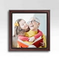 thumbnail image 5 of 25x25 Frame Executive Brown Round Mahogany Finish Solid Wood Picture Frame | 1.25 Inch Moulding, 5 of 7