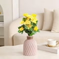thumbnail image 3 of Artificial Azalea Bouquet, Each Bouquet Contains 7 Stems, Lifelike Plastic Flowers, Handheld Floral Arrangement, Suitable For Weddings, Bridesmaids, Home Decor, And Table Centerpieces, 3 of 5