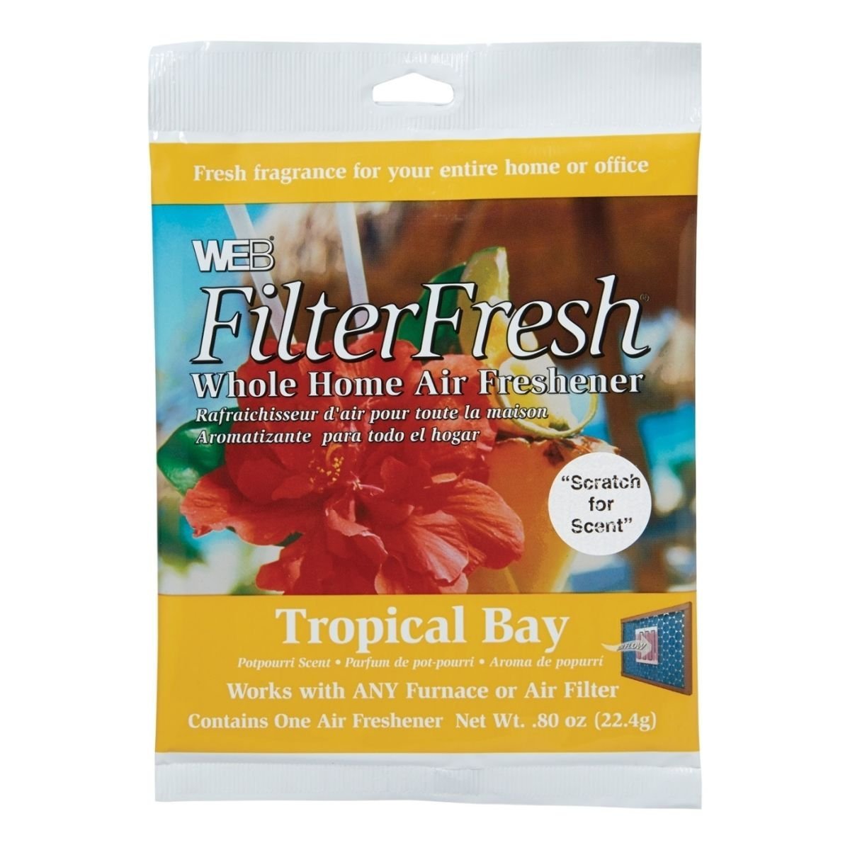 Protect Plus Filter Fresh Wtropic Tropical Bay Scented Air Filter Pad