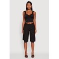 thumbnail image 3 of Womens Iris Sweetheart Cropped Tank Top, 3 of 5