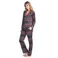 thumbnail image 2 of Ashford & Brooks Women's Minky Micro Fleece Button Up Pajama Set, 2 of 4