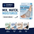 thumbnail image 4 of Dr. Frederick’s Original Moisturizing Heel Socks - Gel Lined Vitamin E, Jojoba, Essential Oils - 2 Pairs - Repair Cracked Heels Overnight, 4 of 8