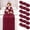 Red, variant on HOARBOEG Elegant Sheer Cheesecloth Table Runner, 35x157in, Wedding, Shower, Birthday Party Decor, Romantic Rustic Decor