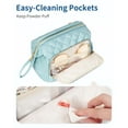 thumbnail image 4 of Makeup Bag Travel Toiletry Bag Cosmetic Bags for Women, Wide-open Pouch Make up Organizer Case for Travel Essentials Toiletries Accessories, Green, 4 of 9