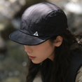 thumbnail image 1 of New Short Brim Baseball Cap Sun Protection Adjustable Sun Hat Quick-Dry Sunscreen Cap black, 1 of 6