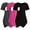 ZBlack1, variant on Women Maternity Tank Top Shirt Casual Short Sleeve Side Ruched Crew Neck Basic Nursed Vest For Breastfeeding 3-Pack Comfy