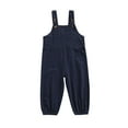 thumbnail image 2 of Toddler Baby Girl Boy Overalls Clothes Simple Style Solid Wide Shoulder Straps Suspender Trousers, 2 of 8