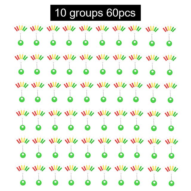 10 juegos/60 uds. Tapones coloridos para frijoles espaciales (cilíndricos medianos)