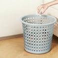thumbnail image 5 of 8.6in Plastic Trash Can, Perforated Waste Bin with Breathable Holes, Stylish Home Office Garbage Container, 5 of 6