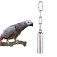 thumbnail image 1 of HEVIRGO Stainless Steel Parrot Bird Chewing Bell Toy Standing Rest Rack Pet Supplies, 1 of 6