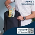 thumbnail image 4 of Restored HPRT MT810 Portable Printer, A4 Wireless Bluetooth Travel Printer, Thermal Printer Support 8" & 4" Thermal Roll Paper Suitable for Home Vehincles Office Business,Black (Refurbished), 4 of 8