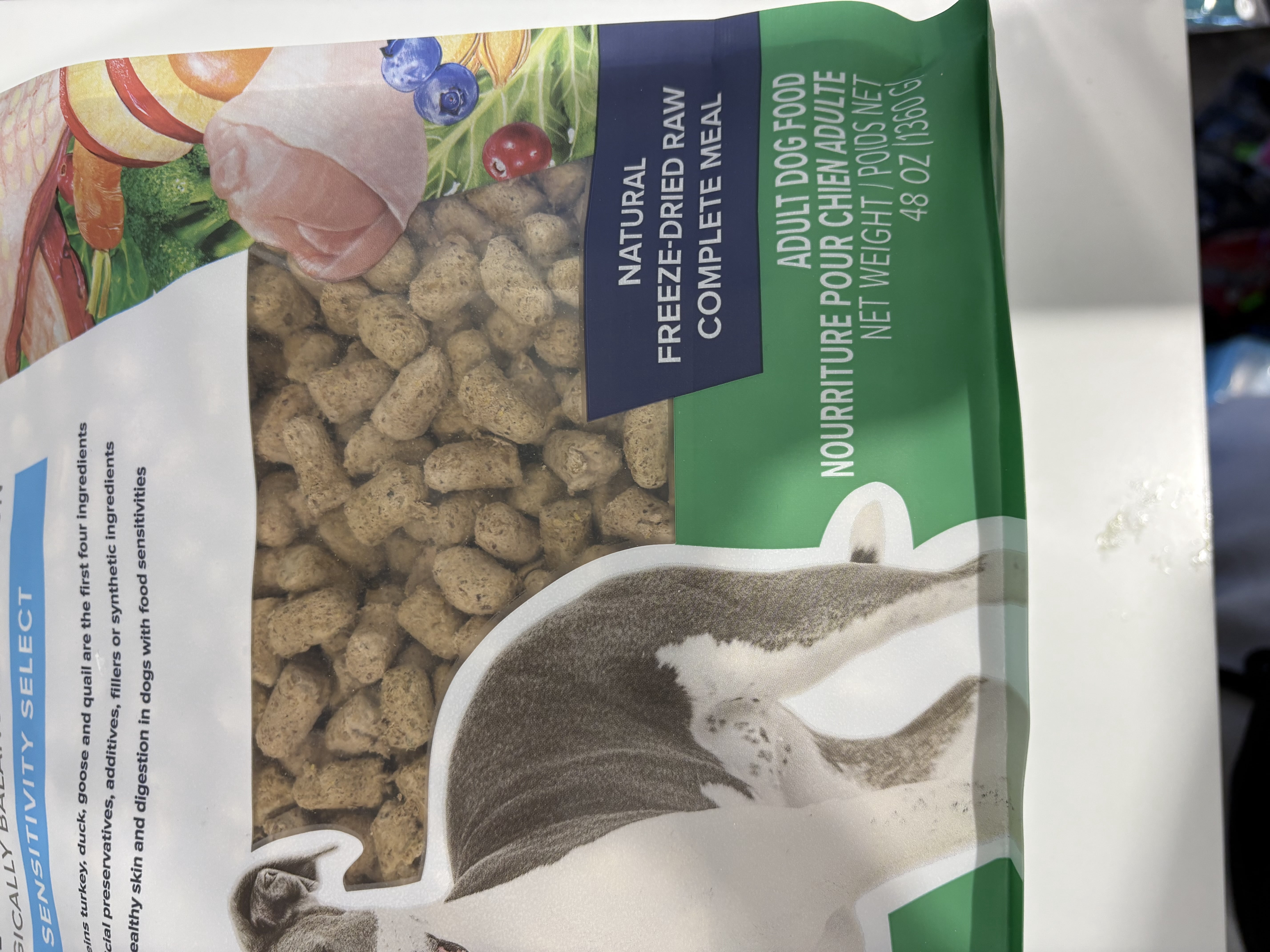 Dr. Marty's Nature's Blend Sensitivity Select Freeze Dried Dog 48