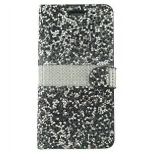 GSA Diamond Rock Flip Wallet Case For LG Stylo 4, Stylo4 Plus Black