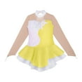 thumbnail image 4 of Alvivi Girls Figure Ice Skating Dress Mesh Patchwork Sequins Leotard Dancewear 6-16, 4 of 5