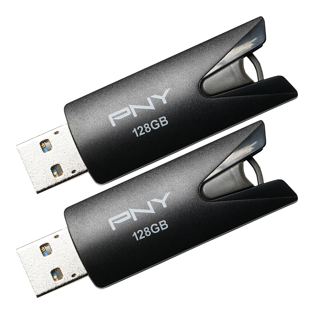 PNY 128GB Elite USB 3.2 Flash Drive 2 Pack - 100MB/s
