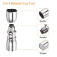 thumbnail image 4 of Uxcell 3 in 1 Snooker Billiard Pool Cue Stick Tip Tool Accessories Scuffer/Shaper/Aerator, Silver Tone, 4 of 5