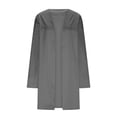 thumbnail image 6 of yoeyez Women Silk Satin Cardigan Lightweight Open Front Drape Cover Up Casual Soft Comfy Cropped Shrugs Cardigans Dark Gray,M, 6 of 7